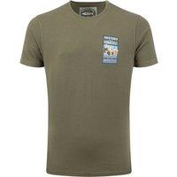 Weird Fish Only Fowls and Hawkses Back Print Artist T-Shirt Rust Leaves Size XL