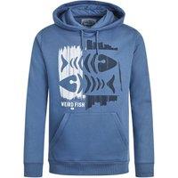 Weird Fish Bryant Graphic Pop Over Hoodie Rust Leaves Size XL