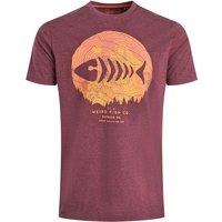 Weird Fish Explorer Front Print Graphic T-Shirt Navy Size XL