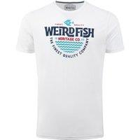 Weird Fish Heritage Surf Front Print Eco Graphic T-Shirt Hot Chocolate Size XL
