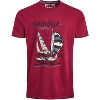 Weird Fish Off Shore Front Print Graphic T-Shirt Midnight Size XL