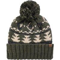 Weird Fish Scotsdale Fair Isle Bobble Hat Navy Size ONE