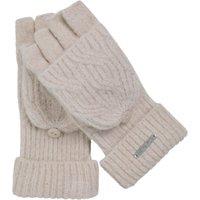 Weird Fish Cassell Sparkle Fingerless Gloves Woodbine Size ONE