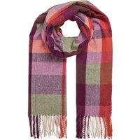 Weird Fish Badida Brushed Check Scarf Rust Leaves Size ONE