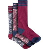 Weird Fish Dilki Striped Boot Sock 3pk Beet Size 4-7