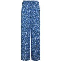Weird Fish Kannina EcoVero Printed Viscose Trousers Adriatic Blue Size 10