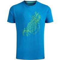 Weird Fish Pineapple Express Organic Cotton Front Print T-Shirt Lagoon Blue Size 2XL