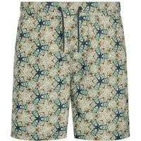 Weird Fish Orcha Printed Swim Shorts Black Size 40