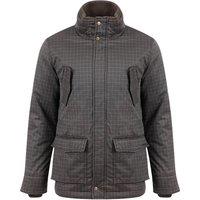 Weird Fish Thunderman Printed Wadded Field Jacket Brown Size 2XL