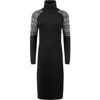 Weird Fish Ezzie Fair Isle Roll Neck Knitted Dress Frosty Spruce Size 8