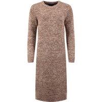 Weird Fish Hawkins Knitted Midi Dress Mocha Size 10