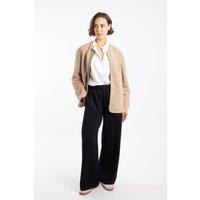 Weird Fish Gleason Faux Shearling Jacket Putty Size 10
