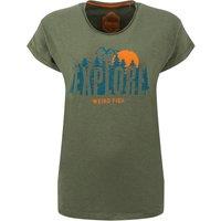 Weird Fish Explore Organic Cotton Graphic T-Shirt Aubergine Size 8