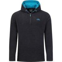 Weird Fish Gervase 1/4 Zip Microfleece Hoodie Rust Leaves Size XL