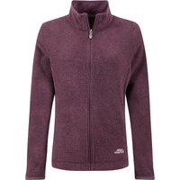 Weird Fish Alina Textured Full Zip Fleece Aubergine Size 10