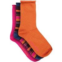 Weird Fish Steller Sparkle Striped Socks 3pk Multi Size 4-7