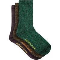 Weird Fish Electra Sparkle Ribbed Socks 3pk Multi Size 4-7