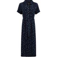 Weird Fish Neem Printed Shirt Dress Navy Blue Size 10