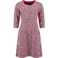 Weird Fish Starshine Printed Jersey Dress Begonia Pink Size 10