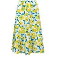 Weird Fish Harini Double Cloth Printed Midi Skirt Twilight Size 20