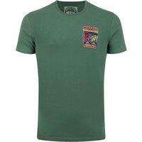 Weird Fish Codpool Back Print Artist T-Shirt Dusky Green Size 2XL