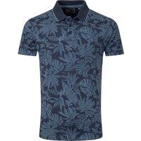 Weird Fish Sarat Printed Polo Shirt Dark Olive Size XL