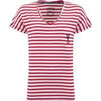 Weird Fish Liora Embroidered Pocket T-Shirt Navy Size 8