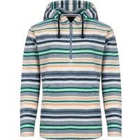 Weird Fish Lana 1/4 Zip Printed Micro Fleece Hoodie Peony Size 8