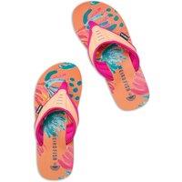 Weird Fish Thurleston Printed Flip Flops Sorbet Size 8