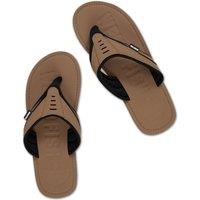 Weird Fish Foster Flip Flops Tan Size 10