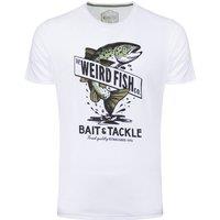 Weird Fish Bait and Tackle Front Print Graphic T-Shirt White Size 2XL