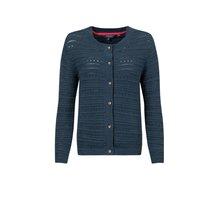 Weird Fish Avelina Pointelle Cardigan Navy Size 10