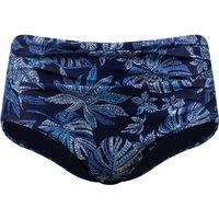 Weird Fish Hinata Printed Bikini Bottoms Blue Indigo Size 10