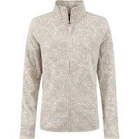 Weird Fish Bridget Full Zip Printed Microfleece Frost Grey Size 10