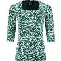 Weird Fish Wyman Printed Square Neck T-Shirt Deep Teal Size 10