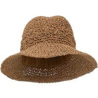 Weird Fish Myra Straw Bucket Hat Natural Size ONE