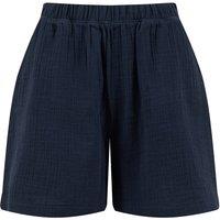 Weird Fish Izzy Double Cloth Shorts Navy Size 10