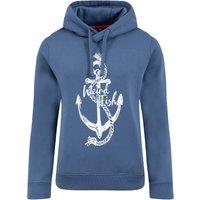 Weird Fish Topaz Front Print Popover Hoodie Flamingo Size 8