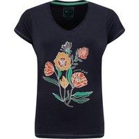 Weird Fish Botanics Front Print Graphic T-Shirt White Size 20