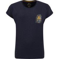 Weird Fish Rivers Back Print Angling Trust Graphic T-Shirt Navy Size 10