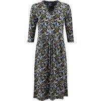 Weird Fish Isolde Printed Jersey Midi Dress Cypress Green Size 10