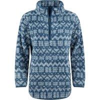 Weird Fish Pikard 1/4 Zip Printed Cosy Fleece Light Blue Size 14