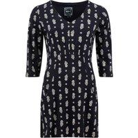 Weird Fish Arielle Printed Jersey 3/4 Sleeve Tunic Yellow Iris Size 8