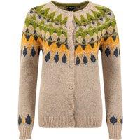 Weird Fish Hatty Fair Isle Cardigan Chalk Size 10