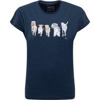 Weird Fish Take the Lead Front Print Graphic T-Shirt Navy Size 8