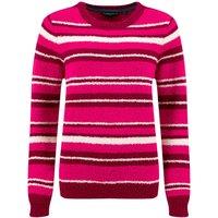 Weird Fish Wanda Cosy Knit Stripe Jumper Foxglove Size 10