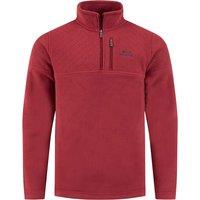 Weird Fish Oakmont 1/4 Zip Textured Fleece Barn Red Size 3XL
