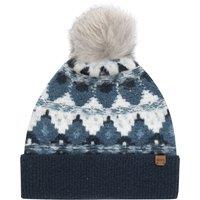 Weird Fish Frady Fair Isle Bobble Hat Bottle Green Size ONE