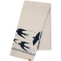 Weird Fish Thessaly Bird Fair Isle Scarf Ecru Size ONE
