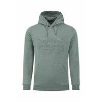 Weird Fish Perranporth Embossed Grindle Hoodie Navy Size XL